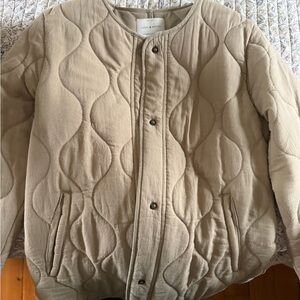Lucky Brand Quilted Beige Jacket